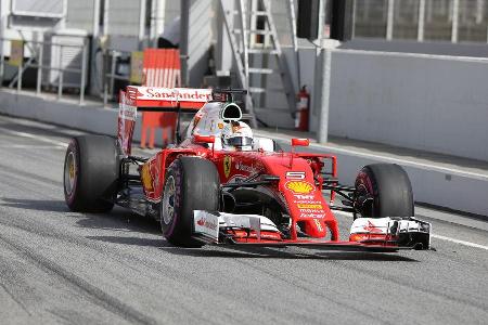 Sebastian Vettel - Ferrari - Formel 1-Test - Barcelona - 23. Februar 2016