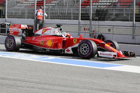 Sebastian Vettel - Ferrari - Formel 1-Test - Barcelona - 23. Februar 2016