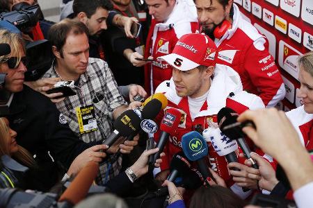 Sebastian Vettel - Ferrari - Formel 1-Test - Barcelona - 23. Februar 2016