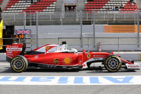 Sebastian Vettel - Ferrari - Formel 1-Test - Barcelona - 23. Februar 2016