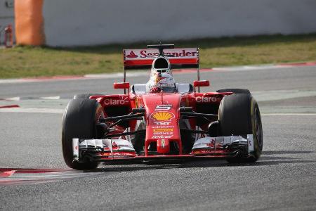 Sebastian Vettel - Ferrari - Formel 1-Test - Barcelona - 23. Februar 2016