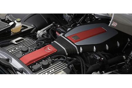 Die Motorkraft des Kompressor V8 ist auf nunmehr 650 PS gesteigert worden.