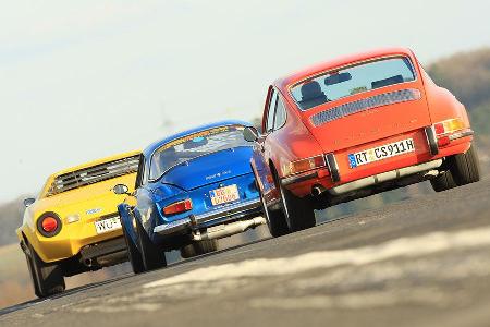 Lancia Stratos HF, Porsche 911 S, Renault Alpine 1600 S