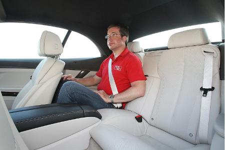BMW 650i Cabrio, Rückbank