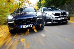 BMW X5 M, Porsche Cayenne Turbo S, Frontansicht