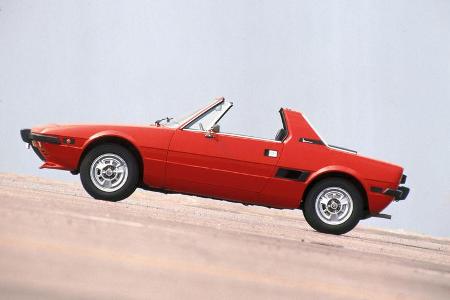 Fiat X 1/9, Seitenansicht