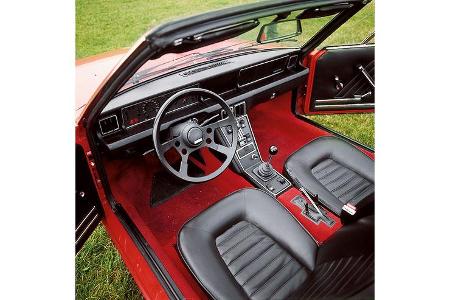 Fiat X 1/9, Cockpit, Lenkrad