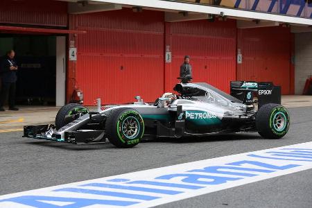 Lewis Hamilton - Mercedes - Formel 1-Test - Barcelona - 22. Februar 2016