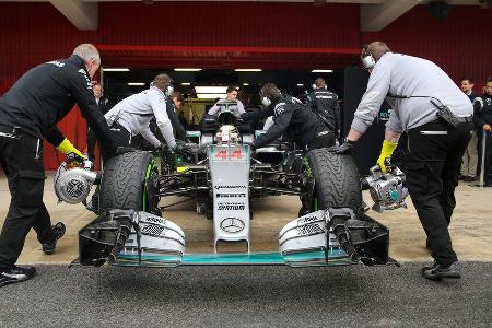 Lewis Hamilton - Mercedes - Formel 1-Test - Barcelona - 22. Februar 2016