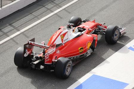 Sebastian Vettel - Ferrari - Formel 1-Test - Barcelona - 22. Februar 2016