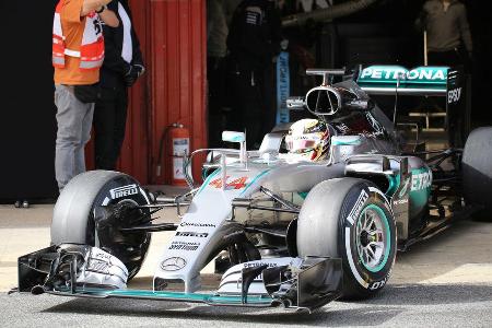 Lewis Hamilton - Mercedes - Formel 1-Test - Barcelona - 22. Februar 2016