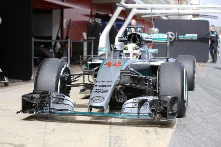 Lewis Hamilton - Mercedes - Formel 1-Test - Barcelona - 22. Februar 2016