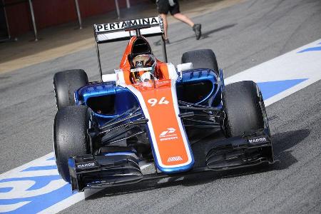 Pascal Wehrlein - Manor Racing - Formel 1-Test - Barcelona - 22. Februar 2016