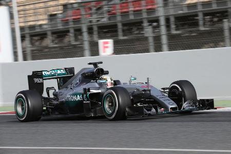 Lewis Hamilton - Mercedes - Formel 1-Test - Barcelona - 22. Februar 2016