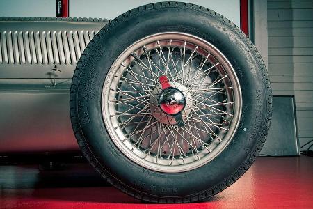 Mercedes-Benz W25, Silberpfeil, Rad, Speichenrad