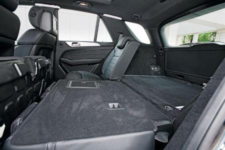 Mercedes ML, Rücksitzfläche