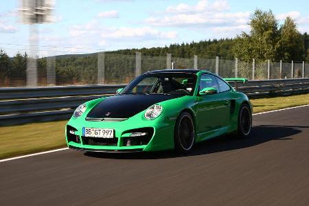 ... und dem Techart GTstreet (7.39 Minuten), der sich seine Platzierung allerdings ...