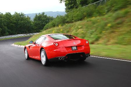 Gleichauf mit dem Murciélago liegt der Ferrari 599 GTB. Eine Zeit von 7.47 Minuten bedeutet Platz acht.