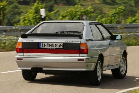 Audi quattro, Heckansicht