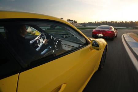 Porsche 911 Carrera S, Mercedes-AMG GT, Impression