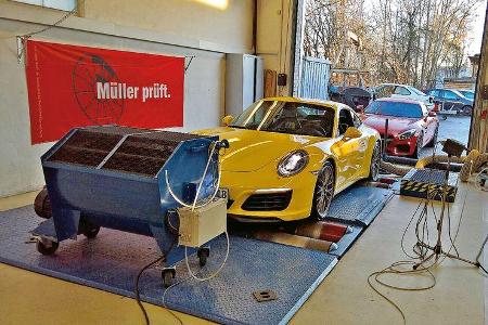 Porsche 911 Carrera S, Mercedes-AMG GT, Leistungsmessung