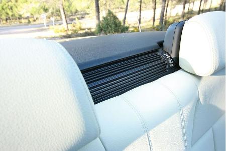 Wer es gemütlicher mag, greift zum turbulenzbremsenden Windschott.