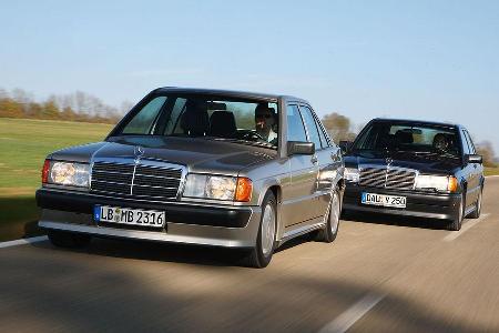 Selbst für den geneigten Sportfahrer bot der 190er mit dem 2.3 Liter 16-Ventiler von Cosworth einige potente Derivate.