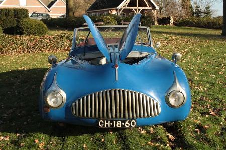 Fiat 1500 Ghia, Frontansicht, Motorhabe