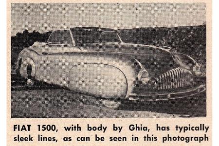 Fiat 1500 Ghia, 1947
