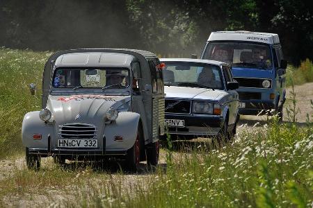 Citron AK 350, Volvo 240, VW T3 Westfalia Joker, Frontansicht