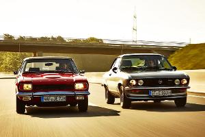 Opel Manta A, Ford Capri Serie 1, Frontansicht