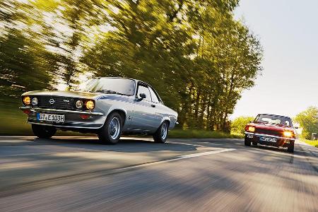Opel Manta A, Ford Capri Serie 1, Frontansicht
