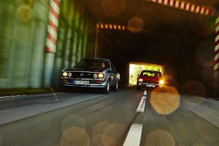 Opel Manta A, Ford Capri Serie 1, Frontansicht