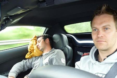 Corvette C6, Fahrt, Schlafen