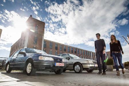 Opel Vectra 2.0i, Ford Sierra 2.0i, Seitenansicht