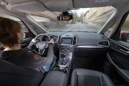 Ford Galaxy 1.5 Ecoboost, Cockpit, Fahrersicht