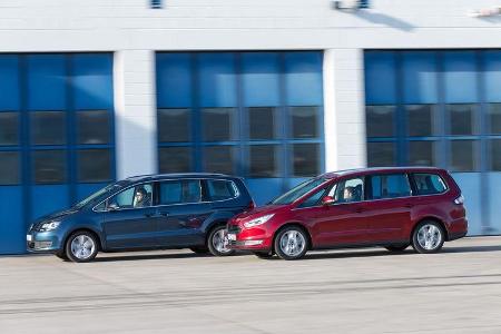 Ford Galaxy 1.5 Ecoboost, VW Sharan 1.4 TSI, Seitenansicht