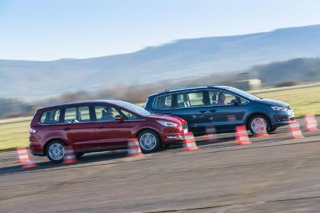 Ford Galaxy 1.5 Ecoboost, VW Sharan 1.4 TSI, Seitenansicht