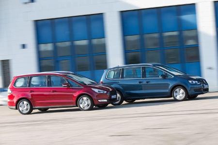 Ford Galaxy 1.5 Ecoboost, VW Sharan 1.4 TSI, Seitenansicht