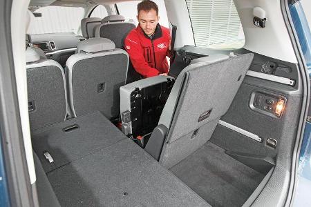 VW Sharan 1.4 TSI, Kofferraum, Sitze umklappen