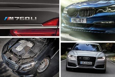 Teaser BMW M760Li, Mercedes-AMG S 65, Alpina B7, Audi S8 plus