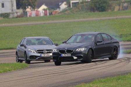 BMW M5 Competition, Mercedes-AMG E63 S, Frontansicht