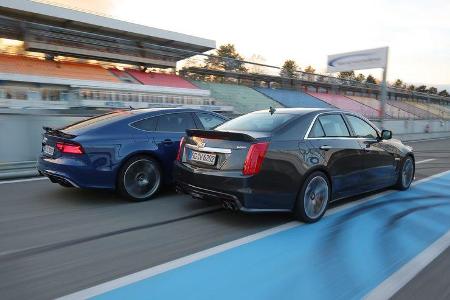 Audi RS 7 Sportback Performance, Cadillac CTS-V, Heckansicht