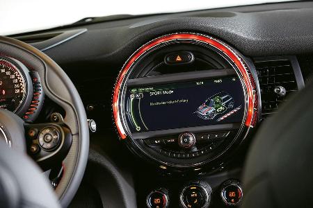 Mini John Cooper Works, Zentralinstrument, Anzeige
