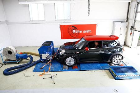 Mini John Cooper Works, Prüfstand, Leistungsmessung