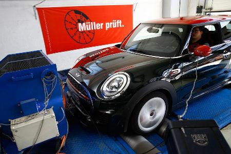Mini John Cooper Works, Prüfstand, Leistungsmessung