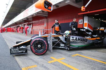 Alfonso Celis - Force India - Formel 1-Test - Barcelona - 25. Februar 2016