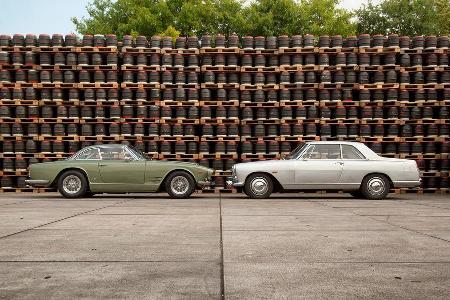 Lancia Flaminia Coup 3B 2800, Maserati 3500 GTI S Sebring, Seitenansicht