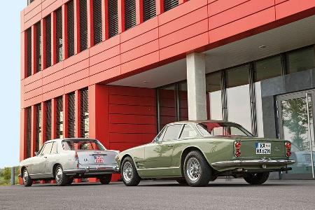 Lancia Flaminia Coup 3B 2800, Maserati 3500 GTI S Sebring, Heckansicht