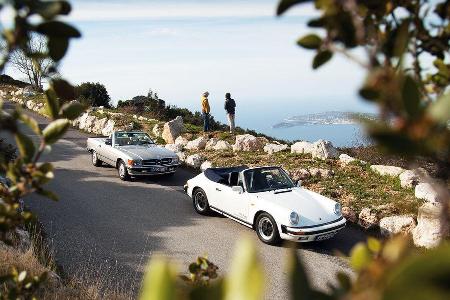 Mercedes 500 SL, Porsche 911 Carrera Cabriolet, Cte dAzur